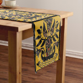 部族のタトゥー模様 ショートテーブルランナー (インサイチュ)