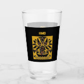 部族のタトゥー模様 タンブラーグラス (正面)