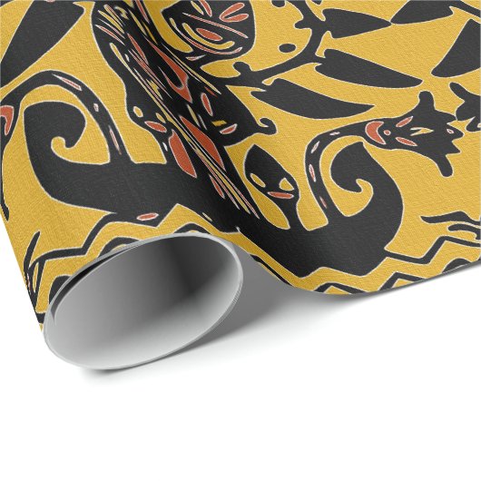 部族のタトゥー模様 ラッピングペーパー (ロールコーナー)