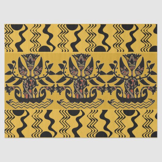 部族のタトゥー模様 薄葉紙 (正面)