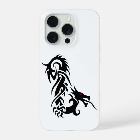 部族のドラゴン iPhone 15 Pro カバー (裏面)