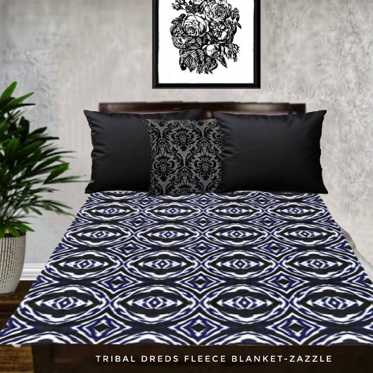 部族のドレッド フリースブランケット