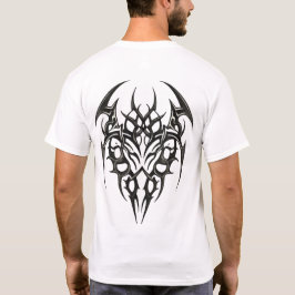 部族のハート スクロールワーク Tシャツ