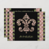 部族のブードゥー（紋章の）フラ・ダ・リ 招待状 (正面/裏面)