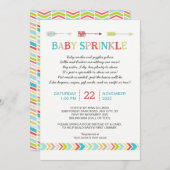 部族のベビーに詩の招待状を振りかける 招待状 (正面/裏面)