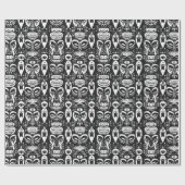 部族のマスク ラッピングペーパー (フラット)