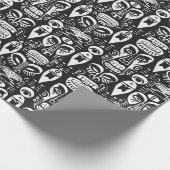 部族のマスク ラッピングペーパー (角)