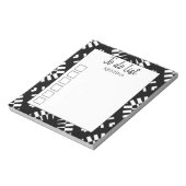 部族のモノクロリストを行うには白黒 ノートパッド (回転)