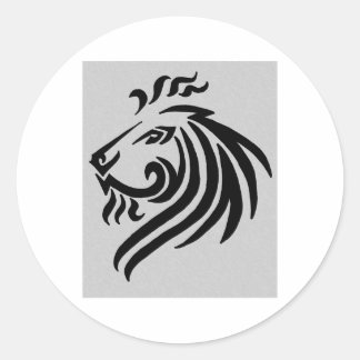 部族のライオン ラウンドシール