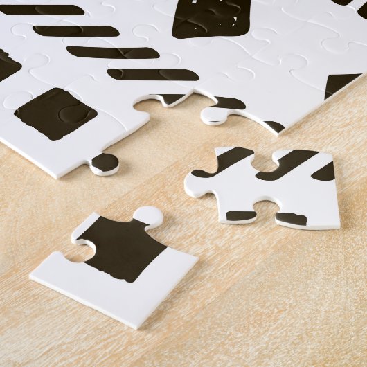 部族のリズム:民族幾何学模様 ジグソーパズル (側面)