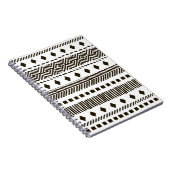 部族のリズム：民族幾何学模様 ノートブック (右側)