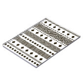 部族のリズム：民族幾何学模様 ノートブック (左側)