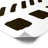 部族のリズム：民族幾何学模様 ポスター (角)