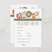 部族の予測アドバイス親の赤ちゃんシャワー アドバイスカード (正面/裏面)