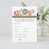 部族の予測アドバイス親の赤ちゃんシャワー アドバイスカード (スタンド正面)