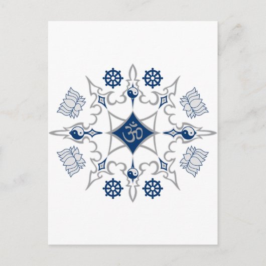 部族の仏教の象徴 ポストカード (正面)
