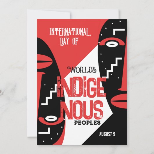 部族の伝統 招待状 (正面)