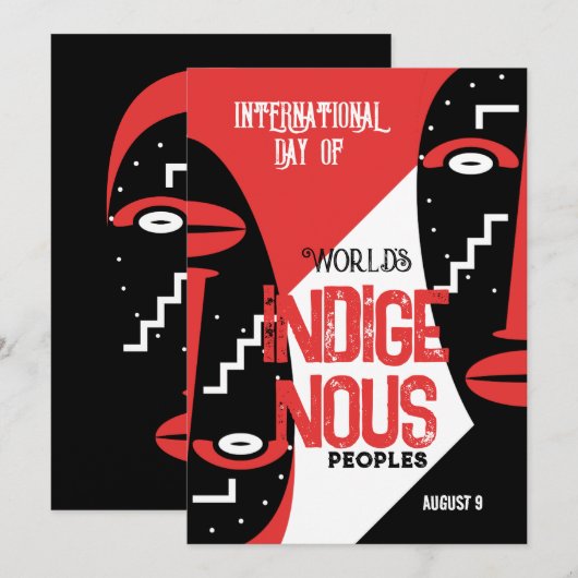 部族の伝統 招待状 (正面/裏面)