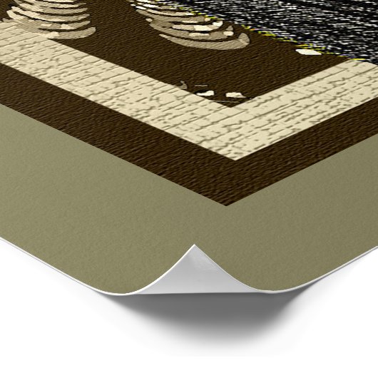 部族の儀式美しい ポスター (角)