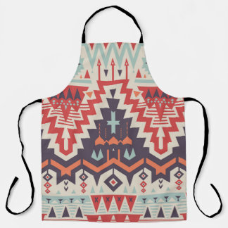 部族の優雅さ：幾何学的な民族プリント エプロン