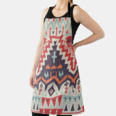部族の優雅さ：幾何学的な民族プリント エプロン (インサイチュ)