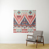 部族の優雅さ:幾何学的な民族プリント タペストリー (インサイチュ)