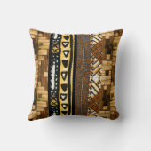 部族の優雅さ:織り象徴主義 クッション (裏面)
