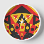 部族の先住民 壁時計 (正面)