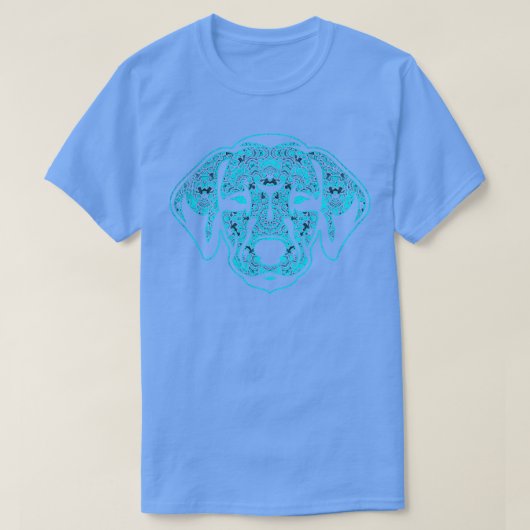 部族の入れ墨を持つダックスシュント Tシャツ (デザイン正面)