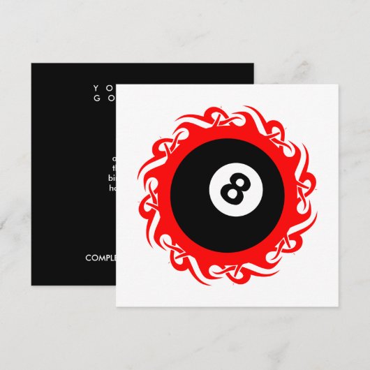 部族の八球 招待状 (正面/裏面)