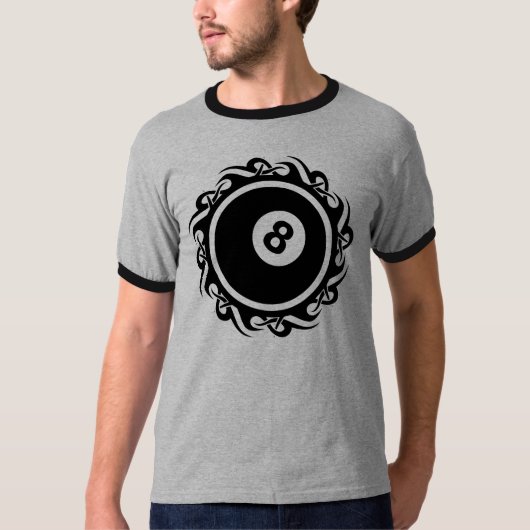 部族の八球 Tシャツ (正面)