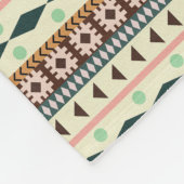 部族の動物の赤ちゃん フリースブランケット (角)