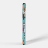 部族の動物: 森の森林パターン iPhoneケース (右側面)