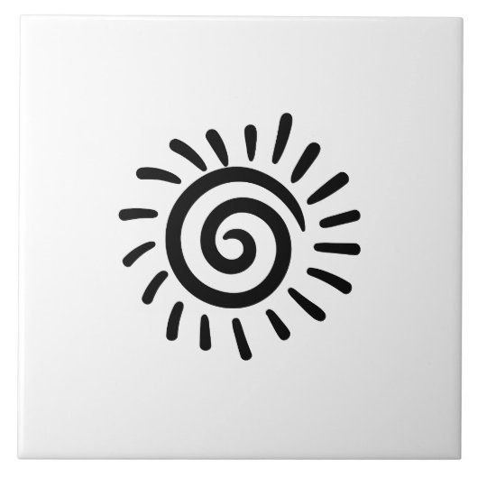 部族の太陽 タイル (正面)