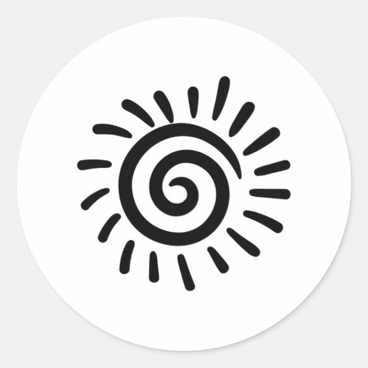 部族の太陽 ラウンドシール (正面)