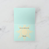 部族の太陽 南西部スタイルのウェディング サンキューカード サンキューカード (内部)