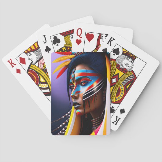 部族の女王 トランプ (裏面)