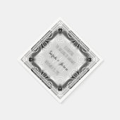 部族の女神ブラックシルバー結婚ズ紙ナプキンス スタンダードカクテルナプキン (角)