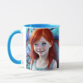 部族の子供 |リトルかわいらし・レッドヘッド・ガール マグカップ (左)