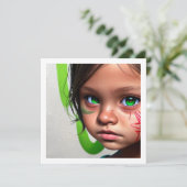 部族の子供 | Little Futuristic Girl Green Eyes (スタンド正面)