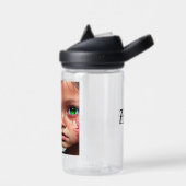 部族の子供 | Little Futuristic Girl Green Eyes ウォーターボトル (左面)