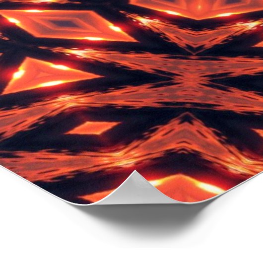 部族の幾何学的ポスター ポスター (角)