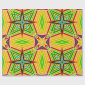 部族の幾何学的ヴィンテージパターン。シームレスな民族 ラッピングペーパー (フラット)