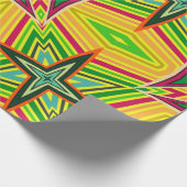 部族の幾何学的ヴィンテージパターン。シームレスな民族 ラッピングペーパー (角)