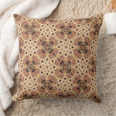 部族の幾何学的装飾用クッションの茶色 クッション (ブランケット)