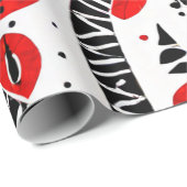 部族の強さ：赤、黒、白 ラッピングペーパー (ロールコーナー)