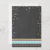 部族の性別を明らかにする招待の男の子か女の子 招待状 (裏面)