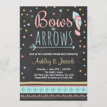 部族の性別を明らかにする招待の男の子か女の子