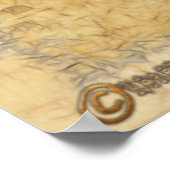 部族の戦争ダンス先住民アート ポスター (角)