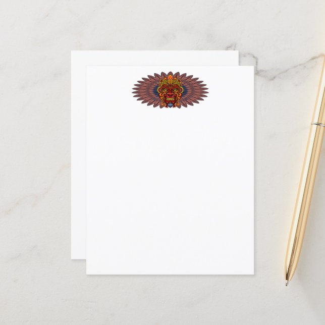 部族の戦士の王の儀式のマスク (正面/裏面インサイチュ)